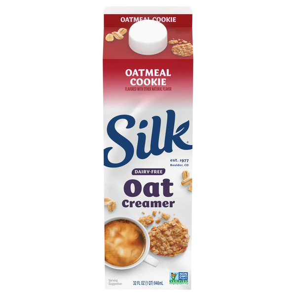 Silk Dairy Free Oatmeal Cookie Flavored Oatmilk Coffee Creamer