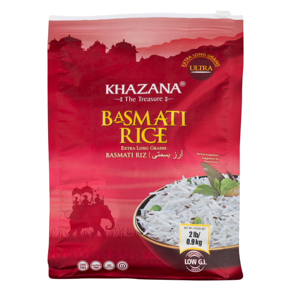 Khazana Gluten Free Ultra Extra Long Grain White Basmati Rice