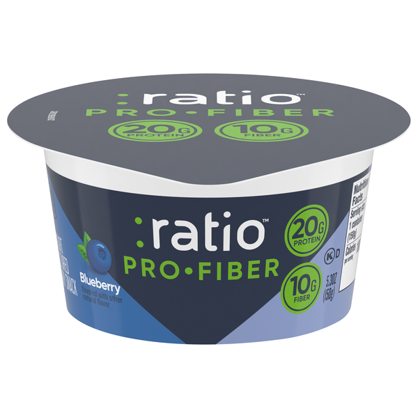 ratio PRO FIBER 20g Protein Blueberry Dairy Snack Cup