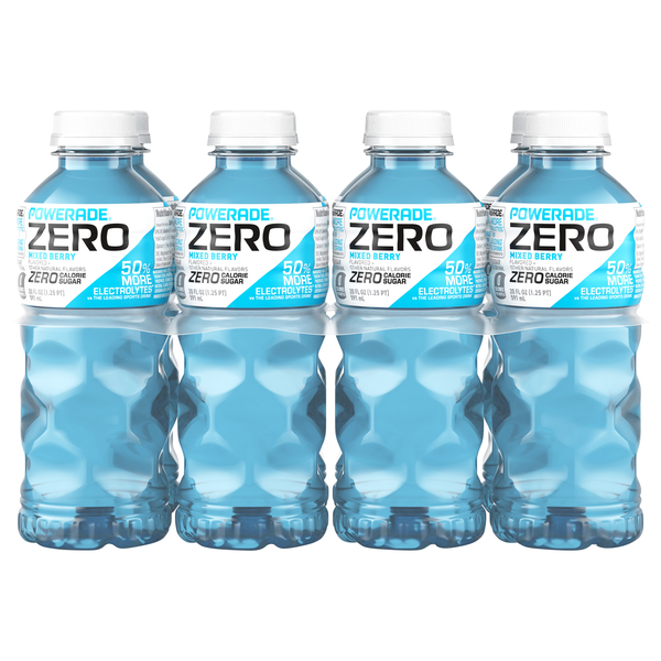 POWERADE Zero Sugar Mixed Berry Sports Drink - 8 pk