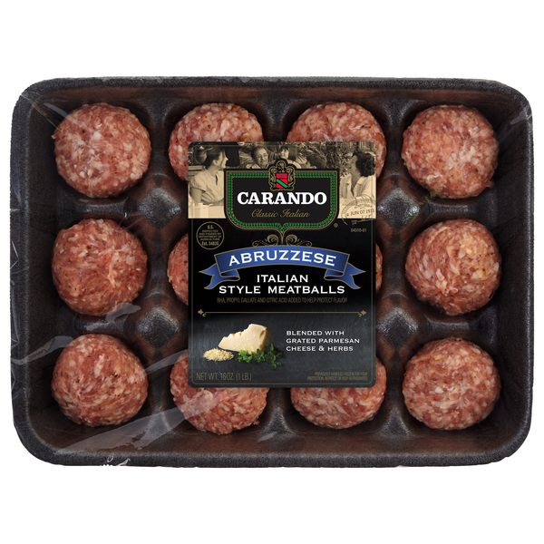 Carando Abruzzese Italian Style Meatballs - 12 ct