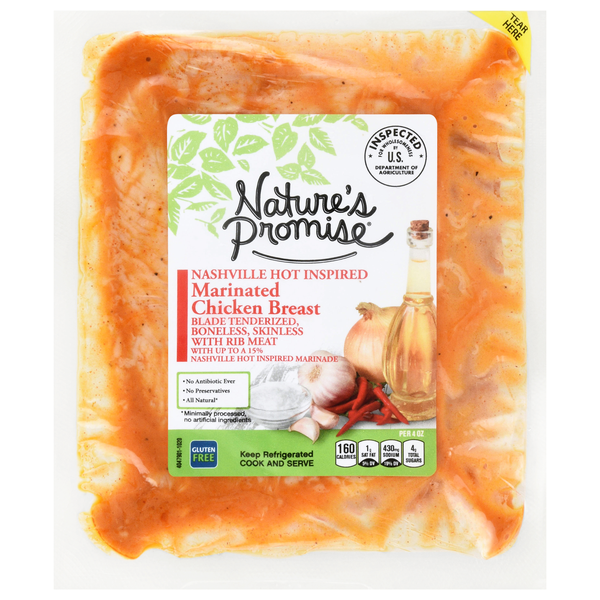 Nature's Promise Nashville Hot Inspired Marinated Chicken Breast Fresh