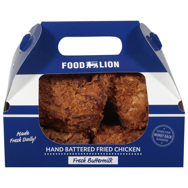Food Lion Quarter Buttermilk Fried Chicken - 4 ct (Hot Avail. 11am - 7pm)