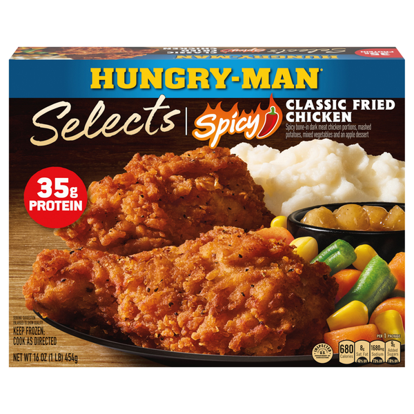 Hungry-Man Selects Spicy Classic Fried Chicken Protein Frozen Meal