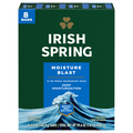 Irish Spring Moisture Blast Deodorant Soap Bar - 8 ct