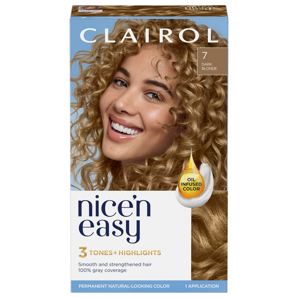 Clairol Nice 'n Easy Permanent Hair Color Dark Blonde 7