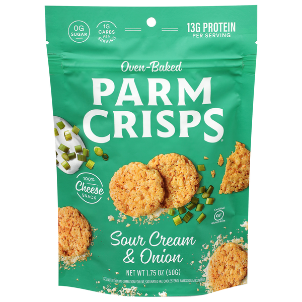 Parm Crisps Gluten Free Sour Cream & Onion Cheese Snack