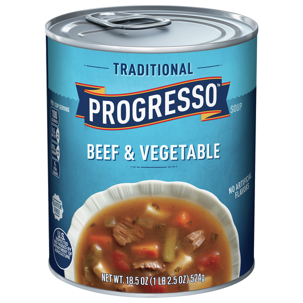 Progresso Traditional Gluten Free Beef & Vegetable Soup