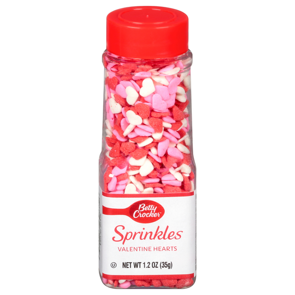 Save on Betty Crocker Sprinkles Valentine Hearts Order Online Delivery MARTIN'S