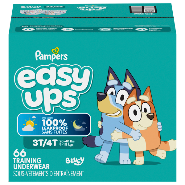 Pampers Easy Ups Boys 3T-4T PJ Masks Training Underwear 30-40 lb