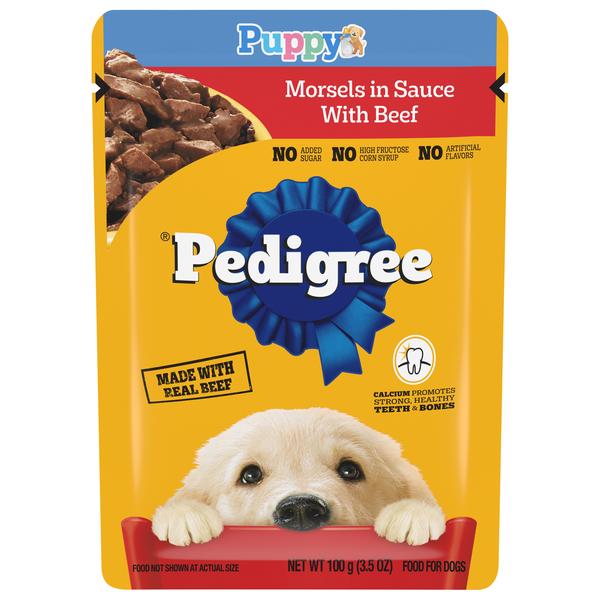 PEDIGREE Morsels in Sauce with Beef Wet Puppy Food