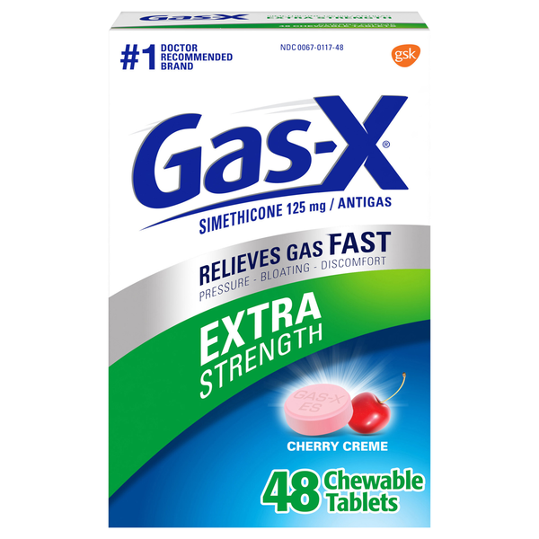 Gas-X Anti Gas Extra Strength Cherry Creme Chewable Tablets