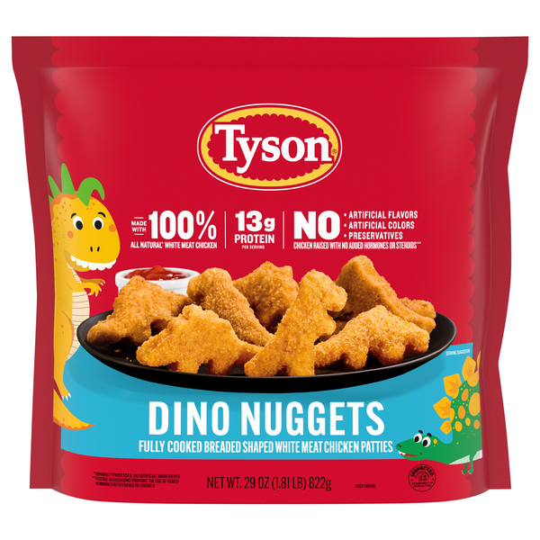 Tyson Breaded Chicken Dino Nuggets Frozen