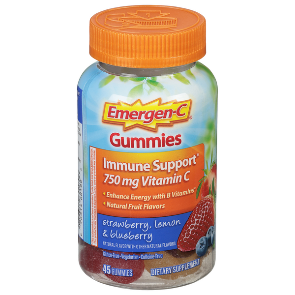 Save on EmergenC Immune Support Vitamin C Gummies Strawberry Lemon