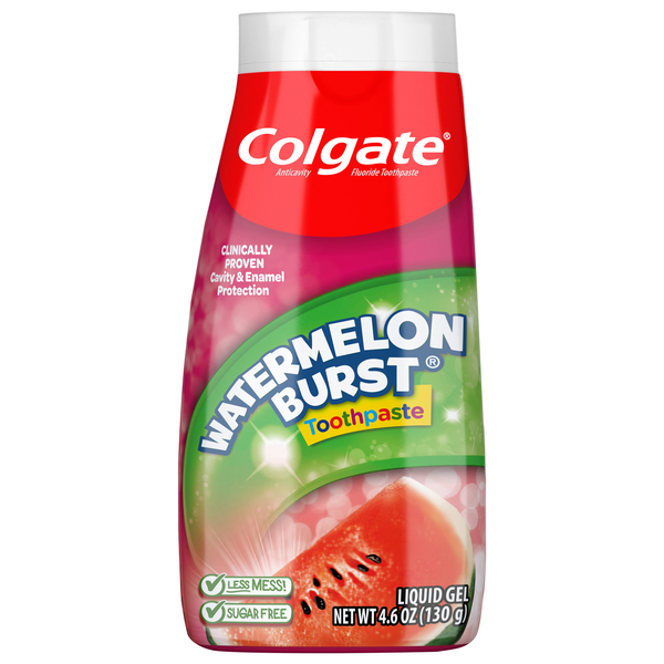 Colgate Kids Anticavity Fluoride Watermelon Burst Liquid Gel Toothpaste