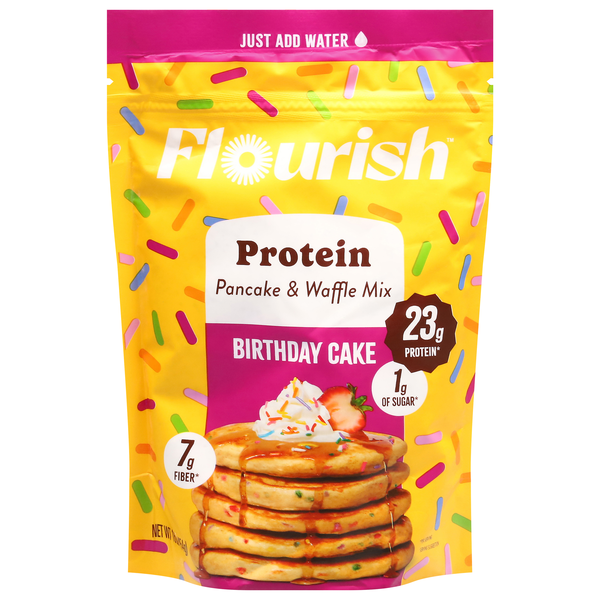 Flourish Birthday Cake Protein Pancake & Waffle Mix