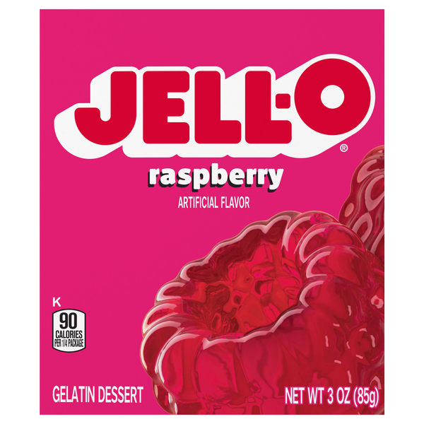 Jell-O Raspberry Flavored Gelatin Dessert Mix