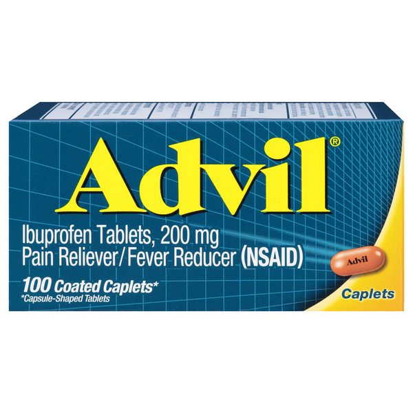 Advil Ibuprofen Pain Relief 200 mg Coated Caplets