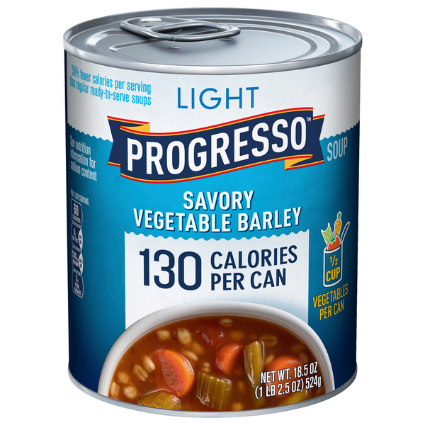 Save on Progresso Savory Vegetable Barley Soup Light Order Online