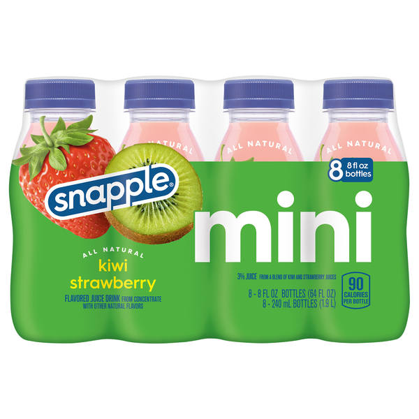 Snapple Mini Kiwi Strawberry Juice Drink - 8 pk