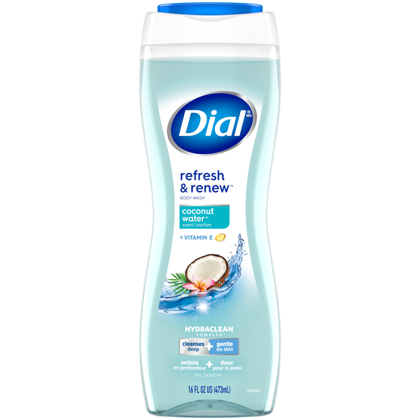 Dial Refresh & Renew Coconut Water + Vitamin E Body Wash