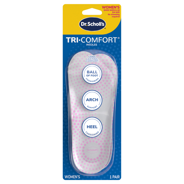 Dr. Scholl's Tri-Comfort Women's Insoles Size 6-10