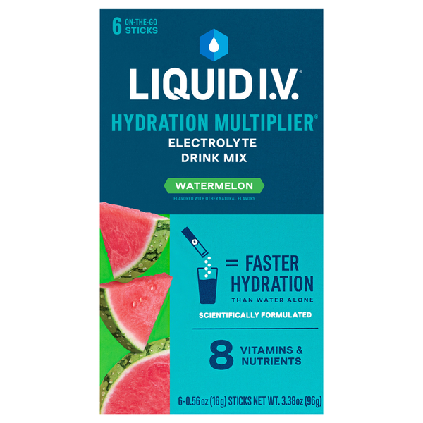Liquid I.V. Watermelon Electrolyte Drink Mix Sticks - 6 ct