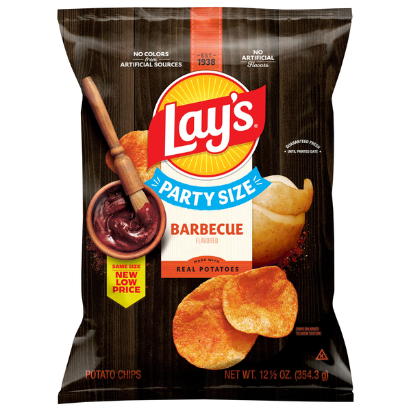 Lay's Barbecue Potato Chips Party Size