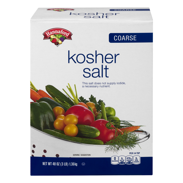 Hannaford Coarse Kosher Salt