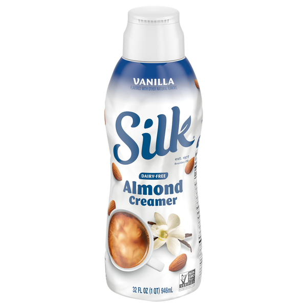 Silk Dairy Free Vanilla Flavored Almondmilk Coffee Creamer