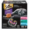 SHEBA Perfect Portions Pate Seafood Variety Wet Cat Food - 24 Twin Packs