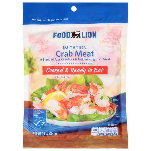 Food Lion Flake Style Imitation Crab Meat Fresh