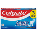 Colgate Cavity Protection Fluoride Regular Flavor Toothpaste - 3 pk