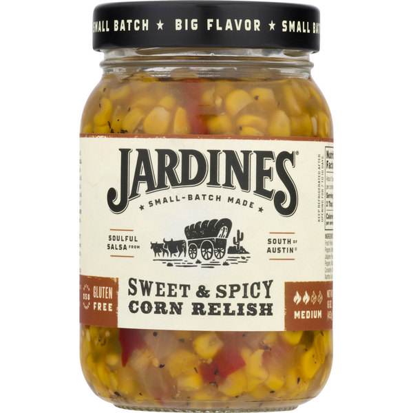 Save on Jardines Corn Relish Sweet & Spicy Medium Gluten Free Order
