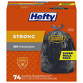 Hefty Strong Multipurpose Large Trash Drawstring Bags 30 Gallon