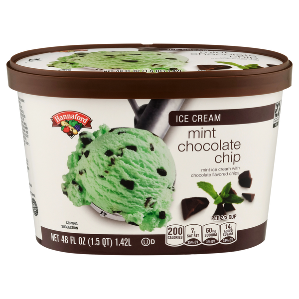 Hannaford Mint Chocolate Chip Ice Cream