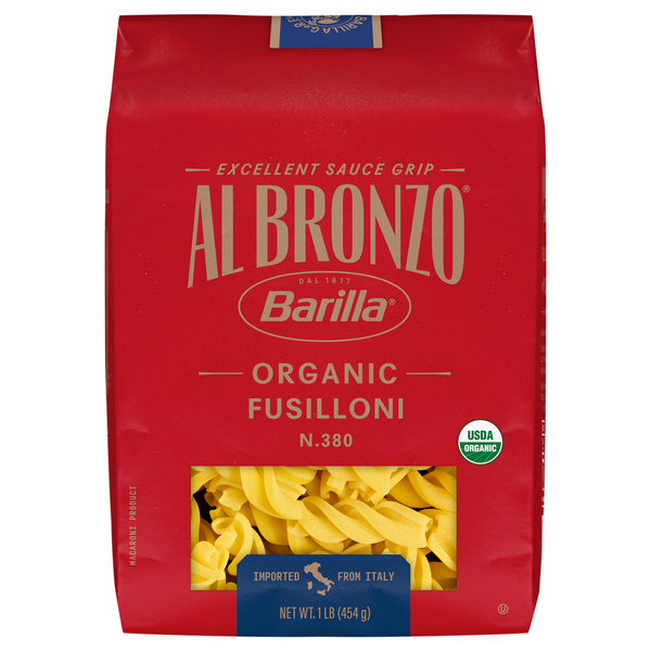 Barilla Al Bronzo Organic Fusilloni Pasta
