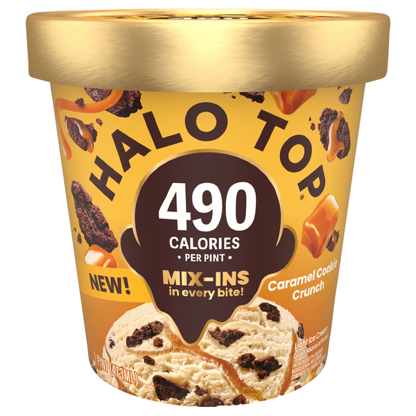 Halo Top Light Caramel Cookie Crunch Ice Cream