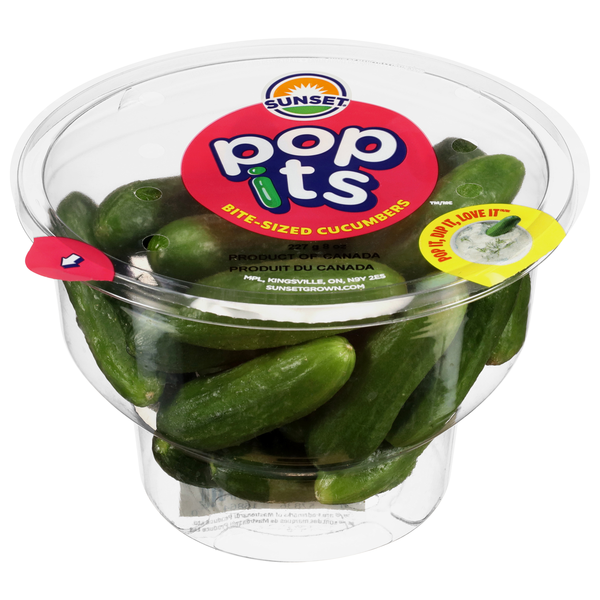 Sunset Pop Its Bite-Sized Cucumbers