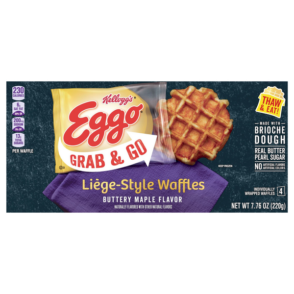 Save on Eggo Grab & Go LiegeStyle Waffles Buttery Maple 4 ct Order