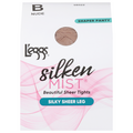 L'eggs Silken Mist Shaper Panty Tights Nude Silky Sheer Leq Size B
