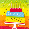 Party Creations Luncheon Napkins Hoppin' Birthday Cake 3-Ply