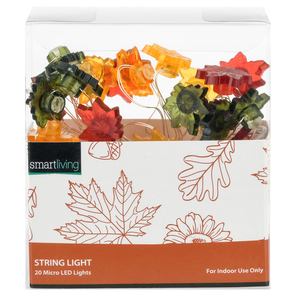 Smart Living Harvest LED String Lights Autumn Leaves