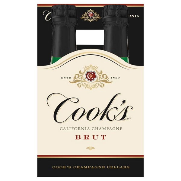 Cook's California Champagne Brut - 4 pk