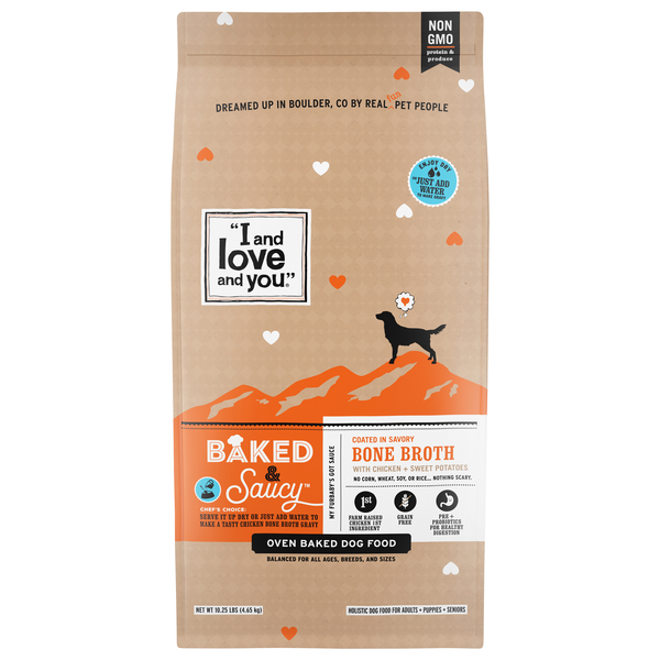 I and Love and You Bone Broth Chicken & Sweet Potatoes Oven Baked Dog Food