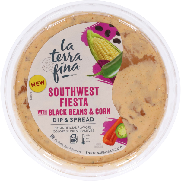 La Terra Fina Southwest Fiesta with Black Beans & Corn Dip & Spread