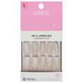 Kiss Glam 3D & Jeweled Nails Long Length Wrapped In Beauty