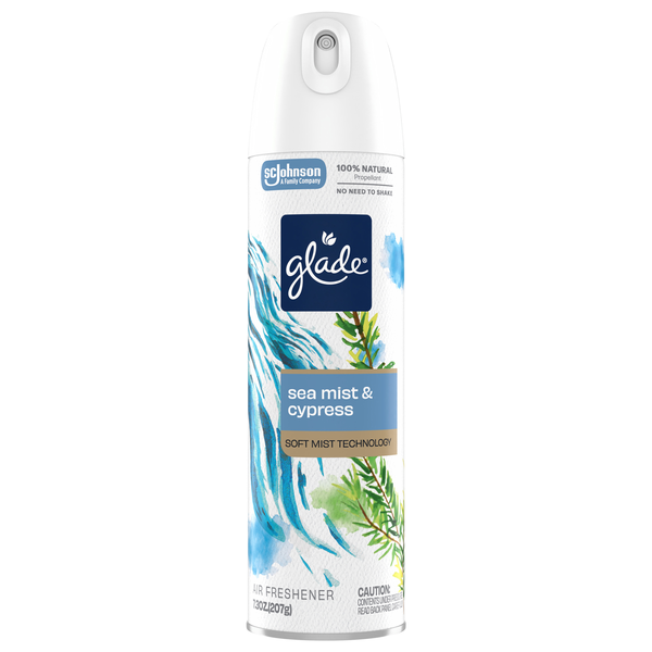 Glade Soft Mist Sea Mist & Cypress Air Freshener Aerosol Spray