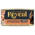 Reveal Grain Free in Broth Chicken Breast with Tuna Fillet Wet Cat Food