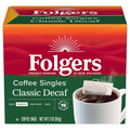 Folgers Decaf Classic Medium Roast Coffee Singles Bags
